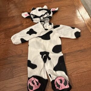 Rubie's Baby Cow Halloween Costume Unisex Size‎ 6-12 Mos 2 Pc Dress Up EUC